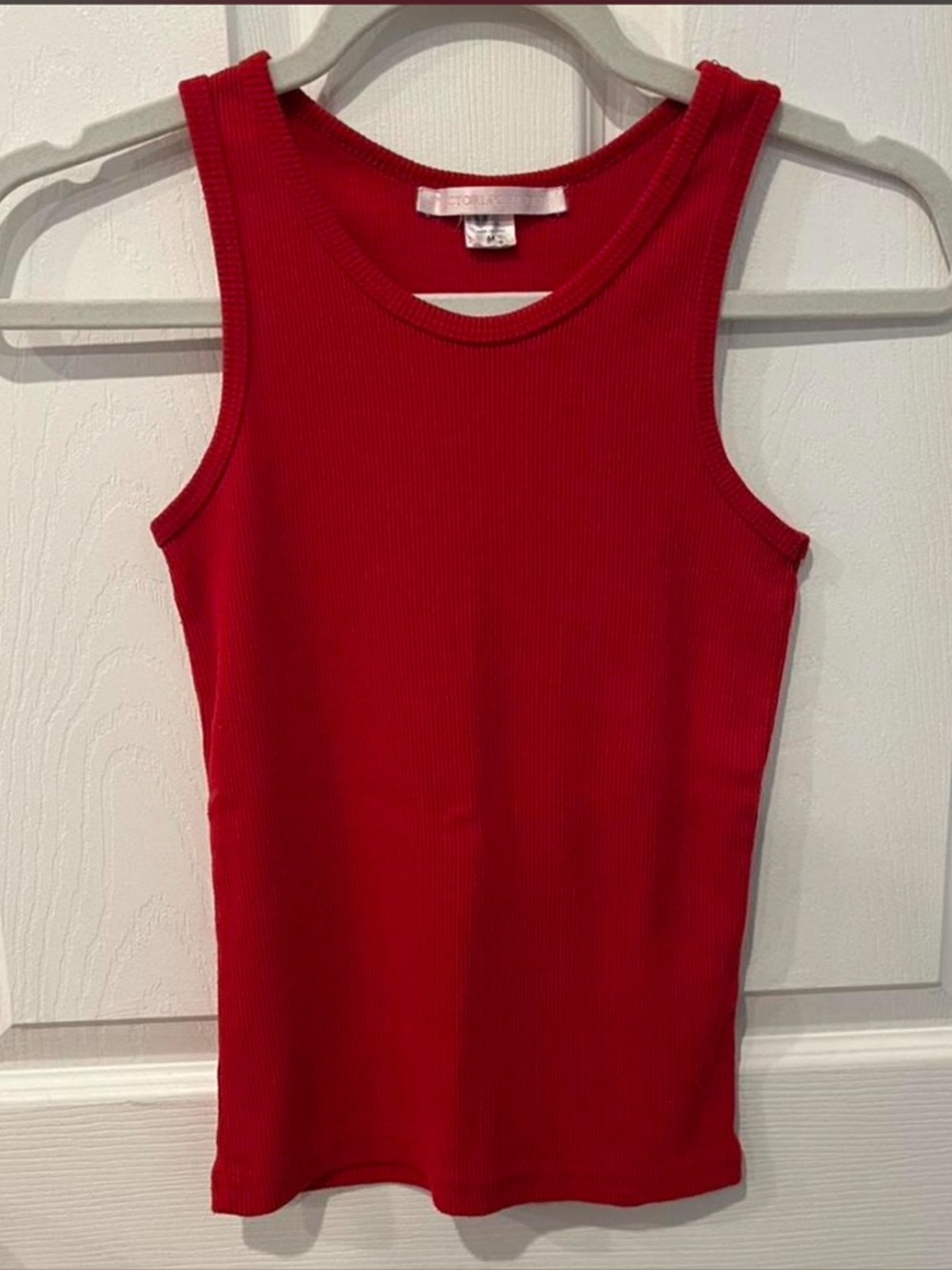 Victoria's Secret Red Ribbed Tank